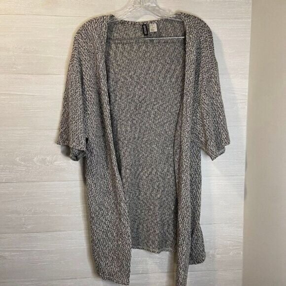 Divided Womens Short Sleeve Open Front Lightweight Casual Cardigans Sweater - Picture 3 of 6